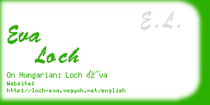 eva loch business card